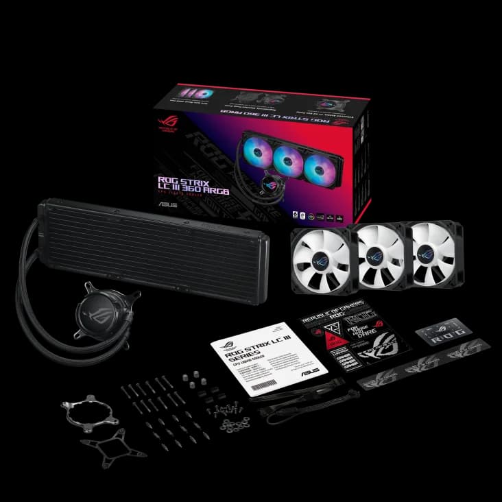 ASUS ROG Strix LC III 360 ARGB LCD (Black) — 6