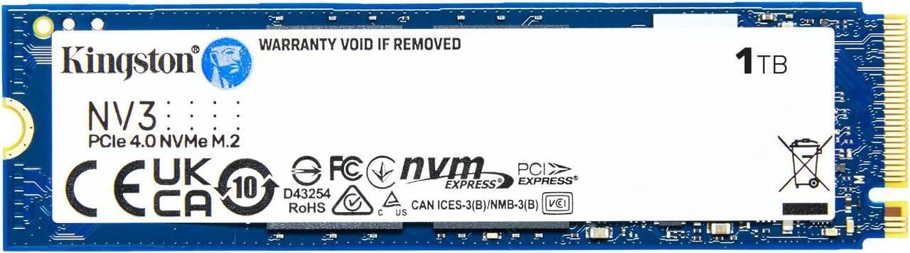 Kingston NV3 1TB PCIe 4.0 NVMe M.2 SSD — 1