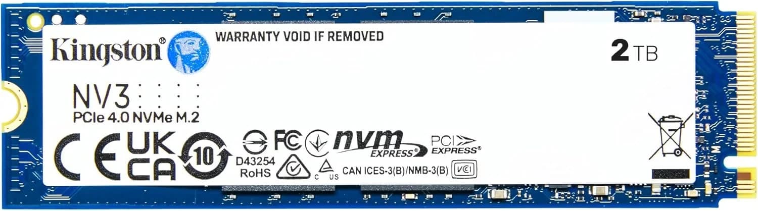 Kingston NV3 2TB PCIe 4.0 NVMe M.2 SSD
