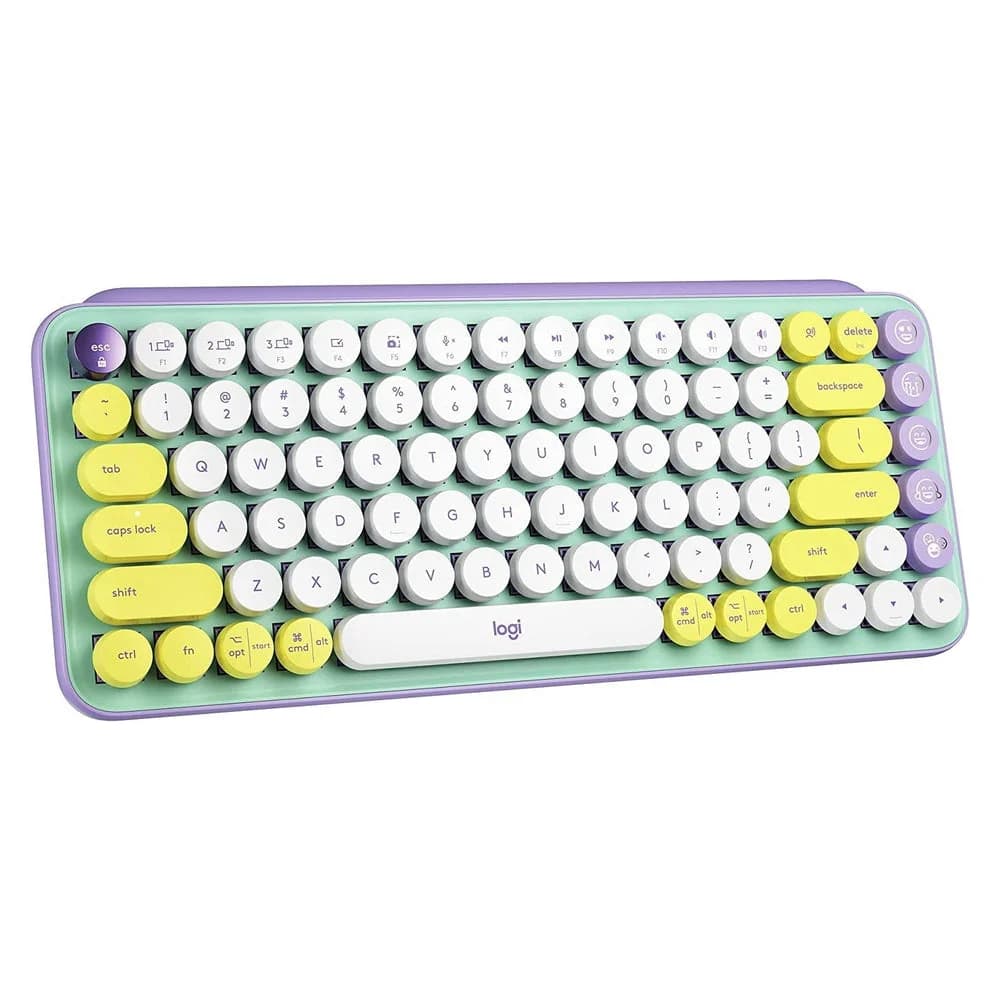 Logitech POP Keys Wireless 75% English & Arabic Mechanical Keyboard