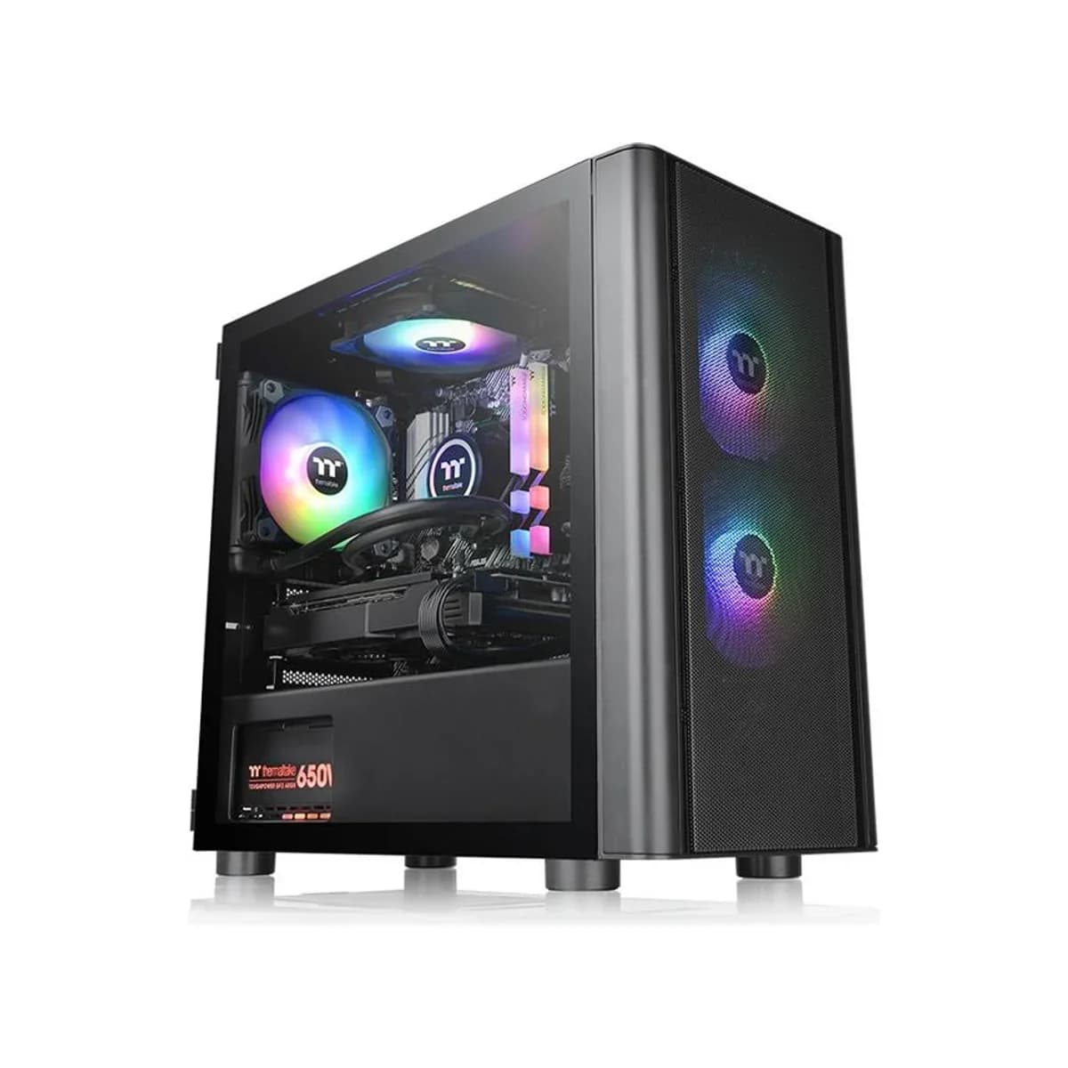 Thermaltake V150 Breeze Edition Tempered Glass Airflow ARGB (Black)