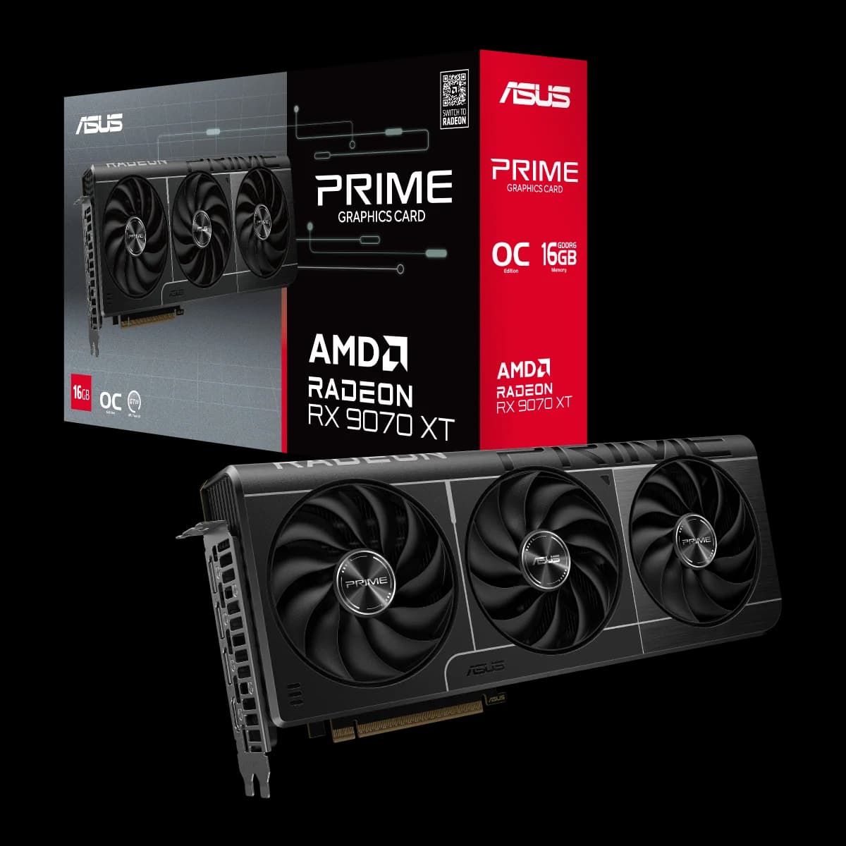 ASUS Prime Radeon RX 9070 XT OC 16GB GDDR6